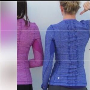 Lululemon Run Dash Long Sleeve Shirt in pink Orange size 6